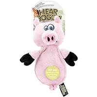 Flatties with Chew Guard Technology Dog Toy, Pig (770301) Large