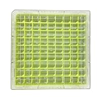 Polycarbonate Freezer Boxes, Polycarbonate CryoBox Vial Rack, Freezer Storage, 9 x 9 Array, 81 Place, 130mm Length x 130mm Width x 52mm Height. Fit for 2ml Cryostorage Freezing Box (Pack of One)