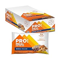 PROBAR - Meal Bar, Original Trail Mix, Non-GMO, Gluten-Free, Healthy, Plant-Based Whole Food Ingredients, Natural Energy, 3 Ounce (Pack of 12)