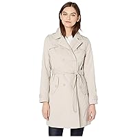 cupcakes and cashmere Women's Cydney Double Breasted Cotton Trench
