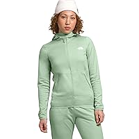 THE NORTH FACE Women's Canyonlands Full Zip Hooded Sweatshirt (Standard and Plus Size), Misty Sage Heather, X-Small