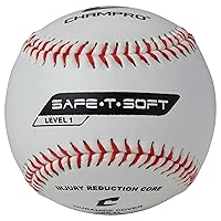 Champro Safe-T-Flight Baseball (White, 9-Inch)Pack of 12