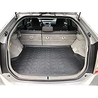 Cargo Liner - Trunk Mat for Toyota Prius 2010-2015 – Weather-Resistant Trunk Mats for Cars with Raised Lip – Non-Slip Car Trunk Mat Rubber – Easy to Install – Laser Pre-Cut Design