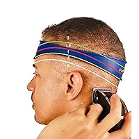 Curved Silicone Band | Great for Creating Skin Fade Guidelines and for DIY Haircuts | Fade Guide for Clippers