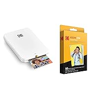 Step Slim Instant Mobile Photo Printer – Wirelessly Print 2x3” Photos on Zink Paper with iOS & Android Devices w/ 2