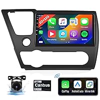 UNITOPSCI 2G+32G Android 11 Car Stereo Wireless Apple CarPlay Android Auto Radio for Honda Civic 2013-2017 Bluetooth Mirror Link 9 Inch Touch Screen GPS Head Unit FM WiFi USB SWC + Backup Camera