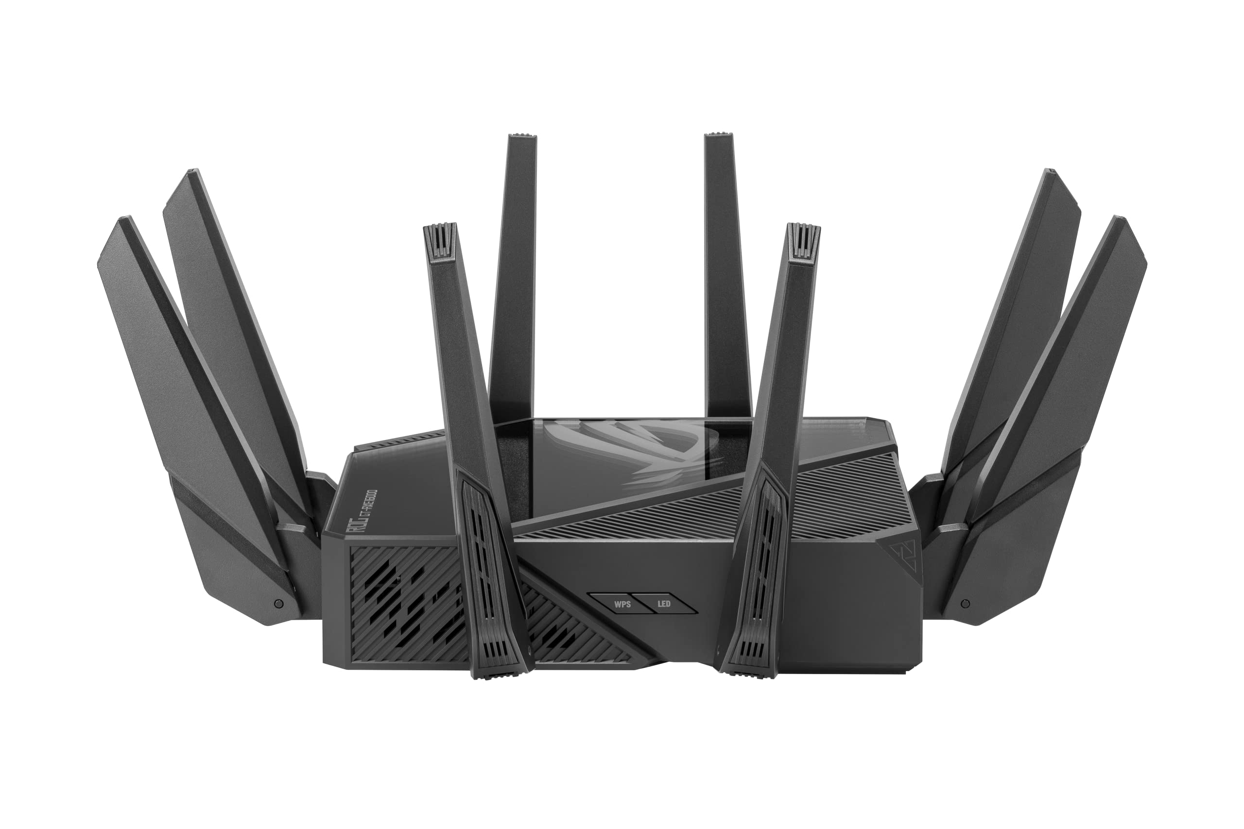 ASUS ROG Rapture GT-AXE16000 Quad-band WiFi 6E Extendable Gaming Router, 6GHz Band, Dual 10G Ports, 2.5G WAN Port, ASUS RangeBoost Plus, Triple-level Game Acceleration, VPN Fusion, AiMesh Compatible