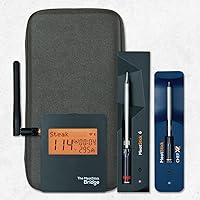 MeatStick BBQ & Kitchen 2.0 Bundle [2-Probe/Unlimited Range] | Quad Sensors Smart Wireless Meat Thermometer with Bluetooth | for Smoking, Grilling, BBQ, Air Fryer, Deep Frying, Oven, Sous Vide, Rotiss