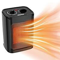 Portable Electric Space Heater - 1500W/750W Safe and Quiet Ceramic mini Heater Fan with Thermostat, Heat Up 200 Square Feet for Room Office Desk Indoor Use