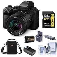 Panasonic Lumix S5 IIX Mirrorless Camera with 20-60mm f/3.5-5.6 Lens, Bundle with Battery, Smart Charger and 67mm Filter Kit