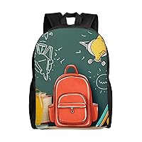 Back To Theme Laptop Backpack Water Resistant Travel Backpack Business Work Bag Computer Bag For Women Men