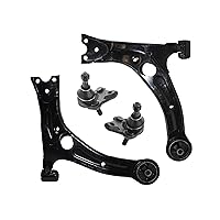 PartsW - 4 Pc Front Suspension Kit For PONTIAC VIBE 2003-2008/ TOYOTA CELICA 2000-2005/ COROLLA 2003-2013/ Lower Control Arm + Ball Joints Set Passenger Driver Side