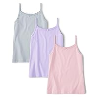 Girls' Cotton Cami Tank Tops 3-Pack