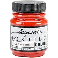 Jacquard Products Scarlt Red-Textile Color Paint, Acrylic, Multicolour