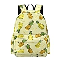 Yellow Pineapple Backpack Lightweight Laptop Backpack Business Bag Casual Shoulder Bags Daypack for Women Men