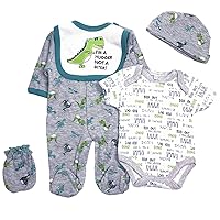 Reborn Baby Boy Doll Clothes 22 inch Green Dinosaur Clothing for 20-22 inch Newborn Baby Doll Outfit Accessories…