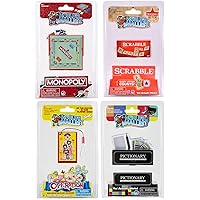World's Smallest Board Games Bundle Set of 4 Monopoly - Scrabble - Operation - Pictionary