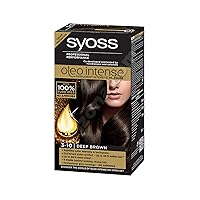 Syoss Oleo Intense Hair Color Dye 100% Pure Oils 0% Amonia 3-10 Deep Brown