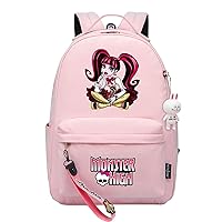 Novelty Monster High Printed Backpack Cute Draculaura Book Bag Large Laptop Bag-Casual Knapsack for Daily Life