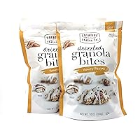 Honey Pecan by Creative Snacks Drizzled Granola Bites Gluten Free 10 Oz Each (Pack of 2)