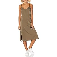 The Drop Women's Ana Silky V-Neck Midi Slip Dress