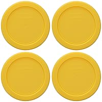 7202-PC 1 Cup Meyer Lemon Yellow Replacement Storage Lid - 4 Pack