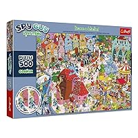 Trefl - Puzzle Spy Guy Lost Items: Gdansk, Poland - 500 Elements, Become a Detective and Find 20 Differences, Lost Items, Creative Entertainment for Adults and Children from 10 Years