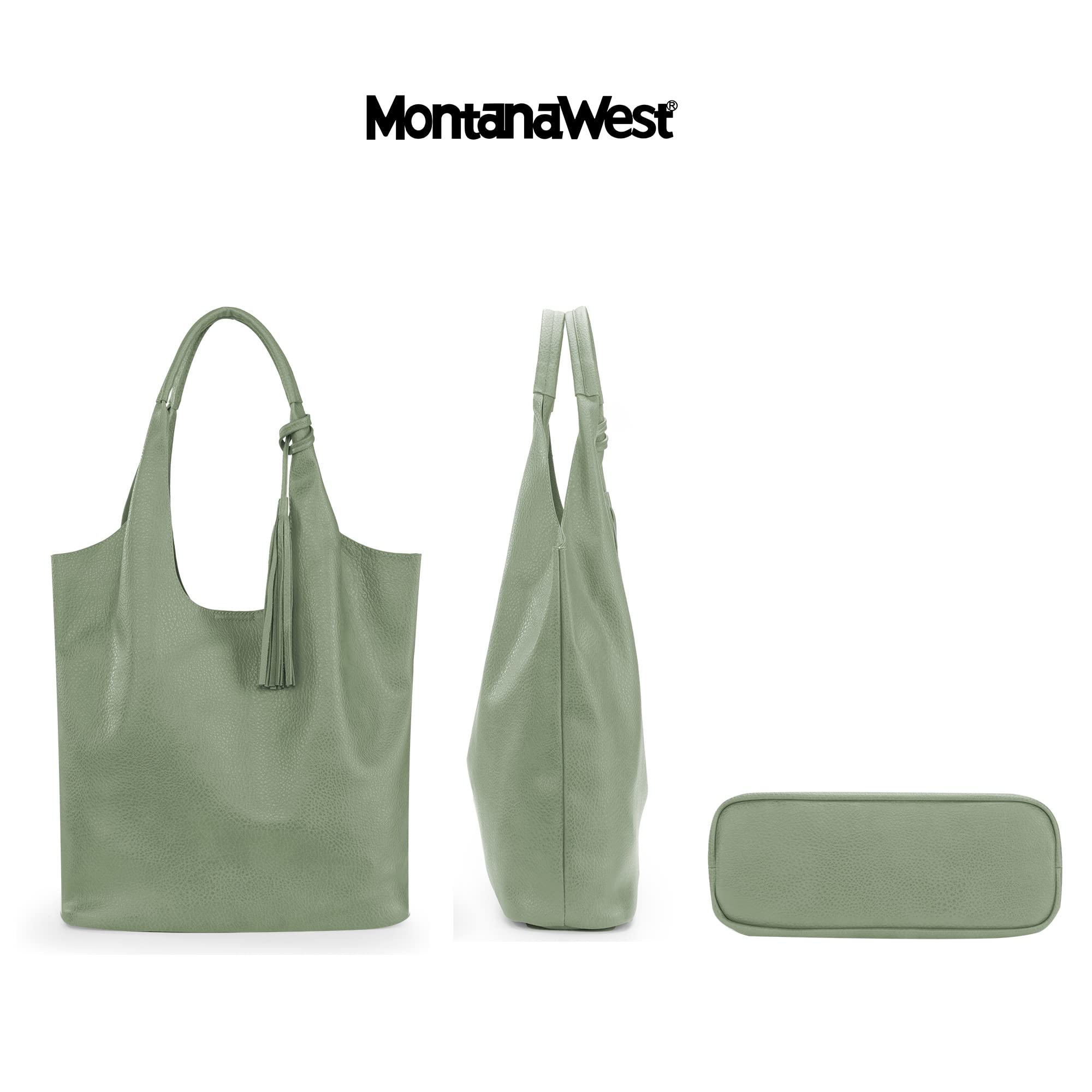 Montana West Slouchy Hobo Bags for Women Soft Designer Shoulder Purses Ladies Top Handle