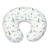 Boppy Nursing Pillow Original Support, North Park, Ergonomic Nursing Essentials for Bottle and Breastfeeding, Firm Fiber Fill, with Removable Nursing Pillow Cover, Machine Washable