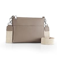 befen Genuine Leather Small Crossbody Bags Purse for Women Shoulder Travel Bag with Wide Straps
