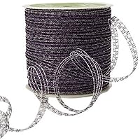 May Arts 1/8-Inch Wide Ribbon, Purple Curly Sparkling