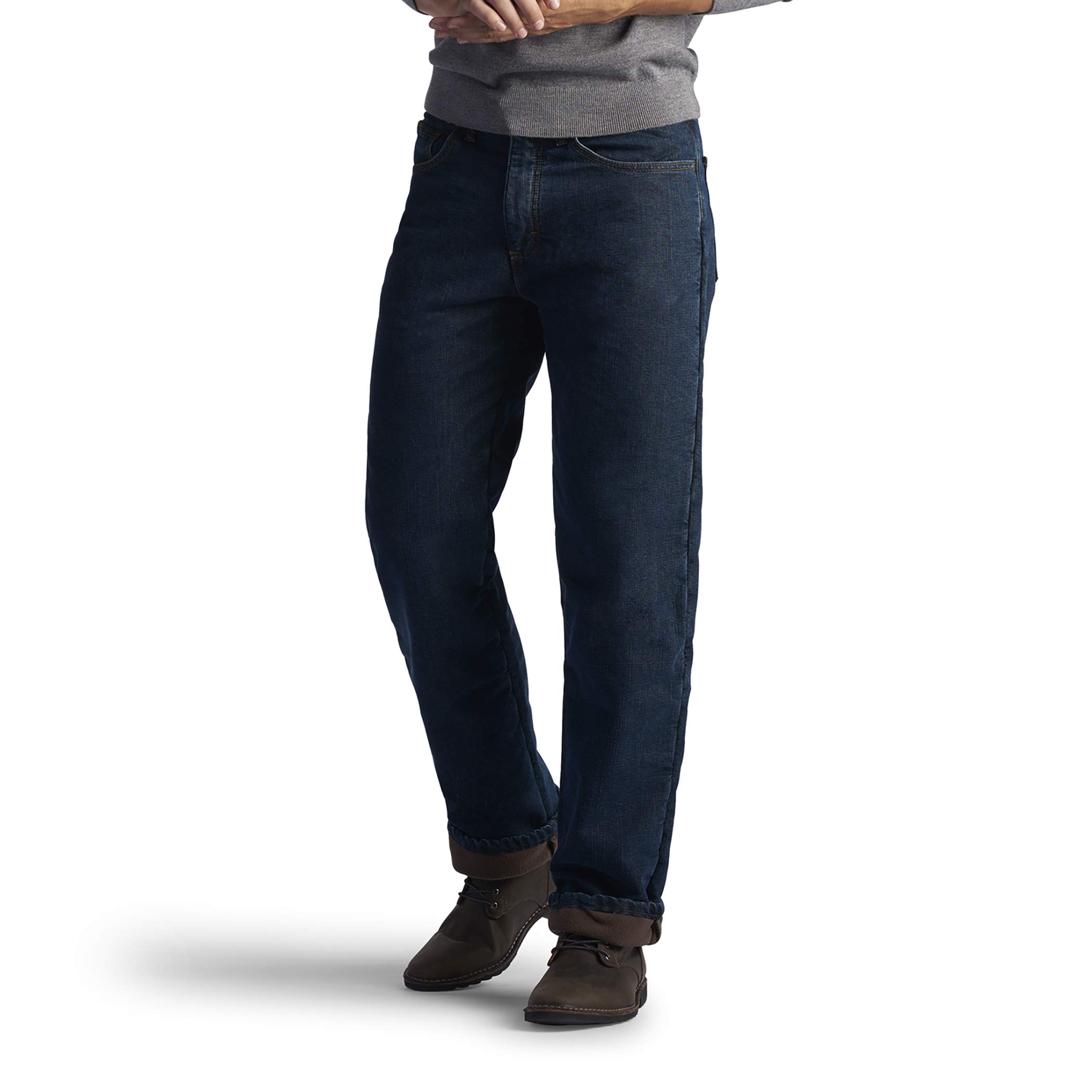 Mua Lee Men's Fleece and Flannel Lined Relaxed-Fit Straight-Leg Jeans trên  Amazon Mỹ chính hãng 2023 | Giaonhan247