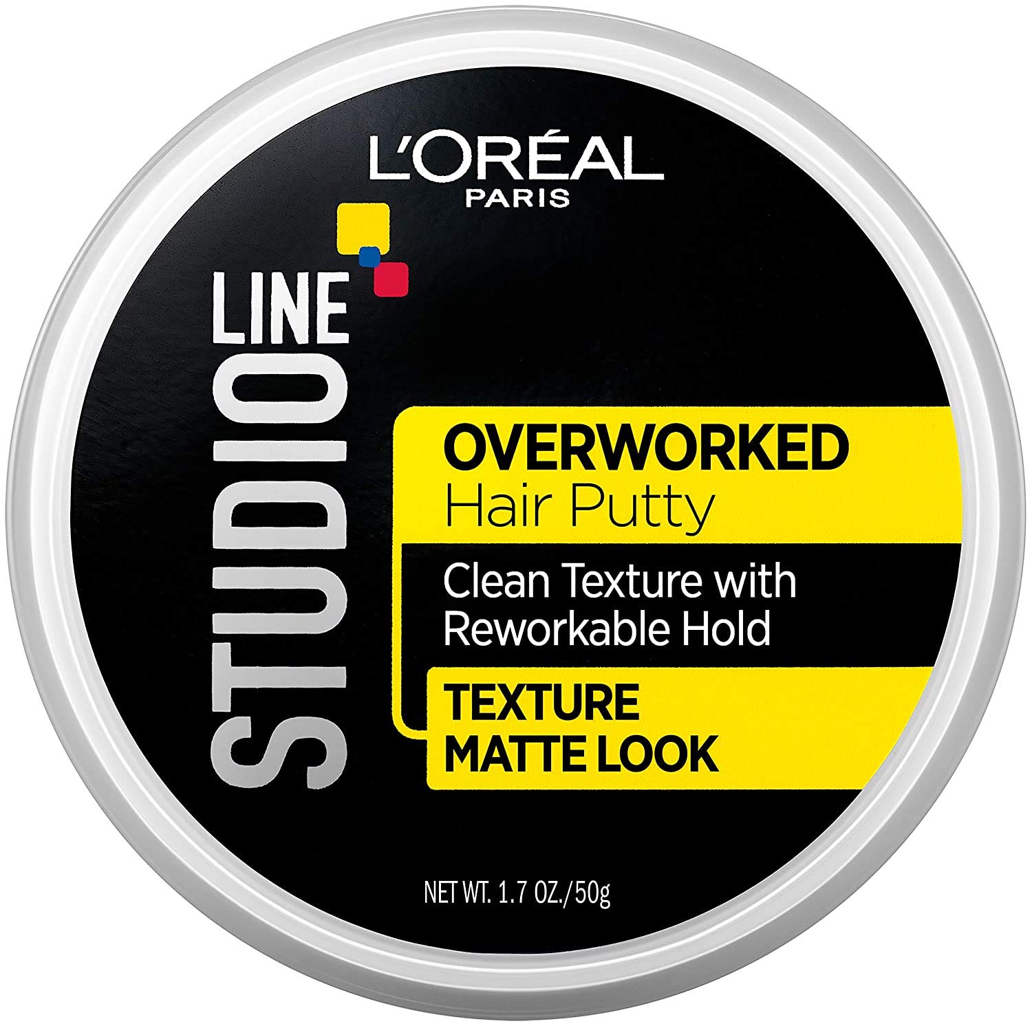 L'Oreal Paris Studio Line Overworked Hair Putty, 1.7 oz.
