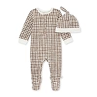 Burt's Bees Baby baby-boys Romper Jumpsuit, 100% Organic Cotton One-piece Short Sleeve Shortall, Long Sleeve Coverall