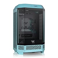 Tower 300 Turquoise Micro-ATX Case; 2x140mm CT Fan Included; Support Up to 420mm Radiator; Optional Chassis Stand Kit Allows Horizontal Display; CA-1Y4-00SBWN-00; 3 Year Warranty
