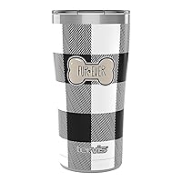 Tervis Fur Ever Dog Bone on Plaid Insulated Tumbler, 20oz Legacy, Stainless Steel