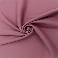 Texco Inc Polyester Interlock Lining 2 Way Stretch/Decoration, Apparel, Home/DIY Fabric, Dark Mauve #169 1 Yard