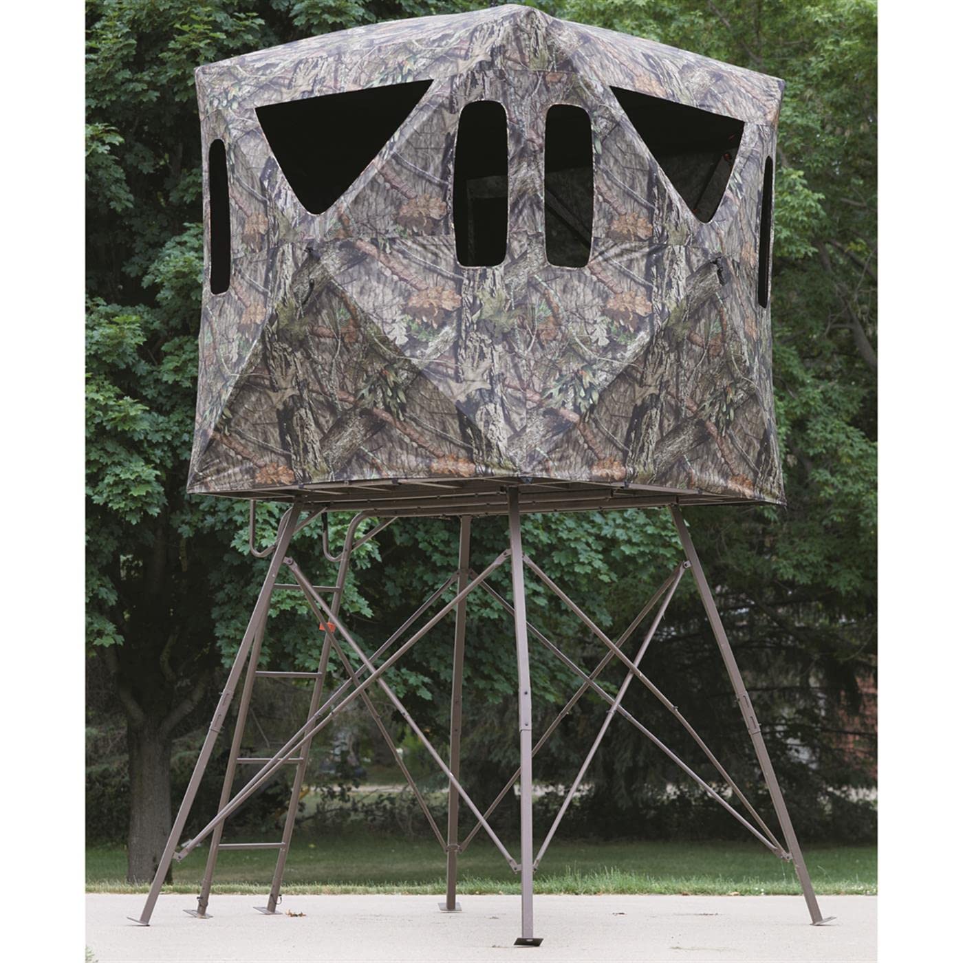 Guide Gear 6' Tripod Hunting Tower Blind, 2-3 Man Stand Elevated, Hunting Gear Equipment Accessories, 6X 6'