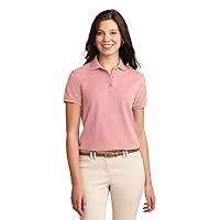 Port Authority Ladies Silk Touch Polo. L500 Steel Grey