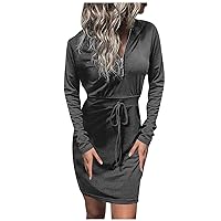 Women's for Women Lace-Up Tank Pure Color Long Sleeved Quintessential Tube