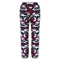 Kids Boys Camouflage Pants Athletic Jogger Sweatpants Elastic Waist Cargo Trousers Casual Daily Wear