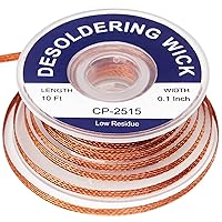 solder wick braid 10ft Length Desoldering Wick Braid Remover Tool Solder Sucker 1 piece No-Clean soldering Wick Wire Roll and Disassemble Electrical Components