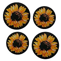 Electric Stove Burner Covers Range Top For Expanding Counter Space Stovetop Decor (Sunflower)