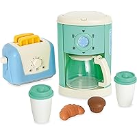 Casdon 66050 Breakfast Takeaway Set | Toy Coffee Maker & Toaster for Children Aged 3 Years & Up | Pop Up Toast Included