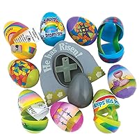 BestPysanky Set of 144 Crosses Toy-Filled Plastic Eggs 2.25 Inches