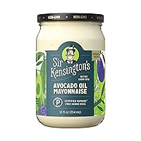 Sir Kensington's Mayonnaise Avocado Oil Mayo Keto Diet & Paleo Diet Certified, Gluten Free, Certified Humane Free Range Eggs, Shelf-Stable, 12 oz