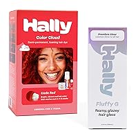 Ultimate Transformation Bundle - Foaming Dye Kit & Fluffy G Gloss Treatment | Code Red & Premiere Clear | Long-Lasting, Nourishing Formula | Best for Colored & Treated Hair.