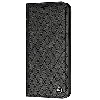 XYX Wallet Case for Samsung S21 Ultra, RFID Blocking PU Leather Card Slots Magnetic Kickstand Shockproof Protective Cover for Galaxy S21 Ultra 5G, Black