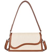 Shoulder Bag for Women, Vegan Leather Women's Shoulder Purses Handbags with 2 Removable Strap Crossbody Bag Purses