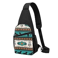 Oil Cute Schnauzer Dogs Crossbody Chest Bag, Casual Backpack, Small Satchel, Multi-Functional Travel Hiking Backpacks
